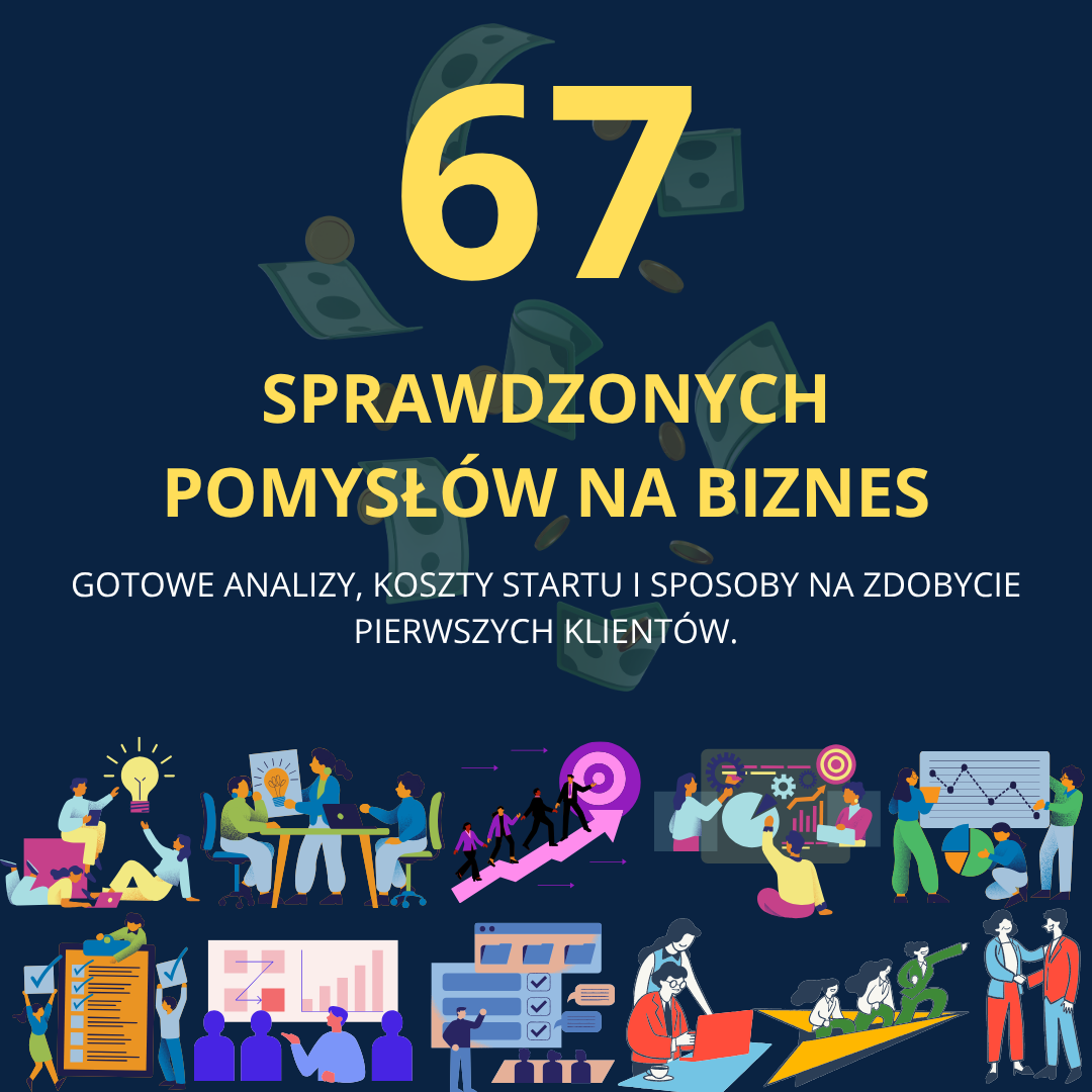 Okładka ebooka 67 sprawdzonych pomysłów na biznes